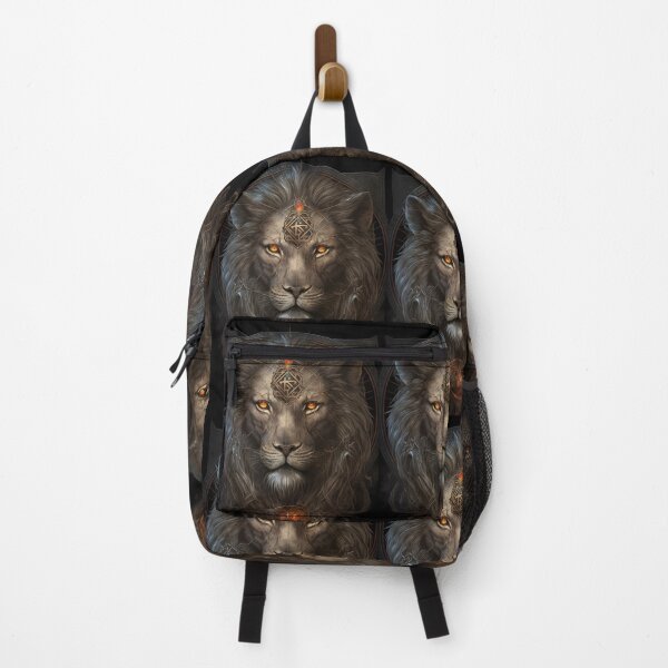 Item preview, Sacred Lion with Ancestral Symbols - Mystic and Ceremonial Style Design designed and sold by Hipatye26.