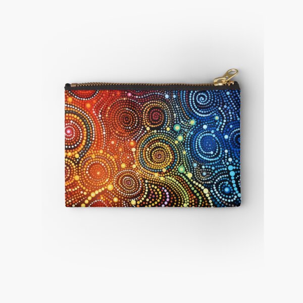 Item preview, Aboriginal Inspired Art - Hot and Cold Curly Circles designed and sold by GrinGalore.