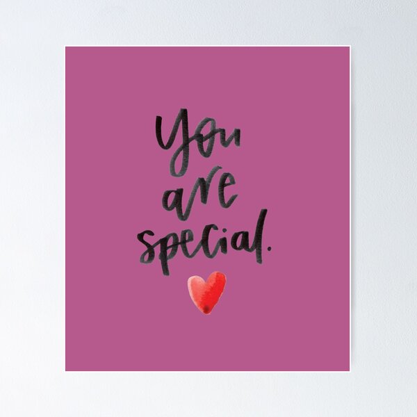 Item preview, You Are Special Minimalist Watercolor Heart Quote designed and sold by GunnuDesigns.