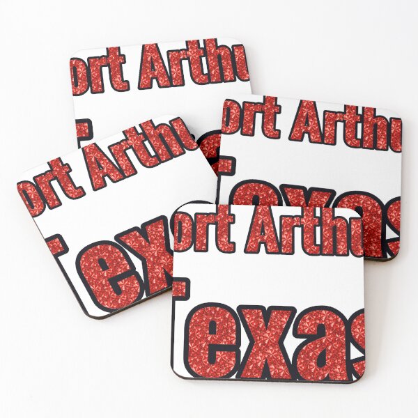 Item preview, Port Arthur Texas City Name With Red Rhinestone designed and sold by TheIconSmith.