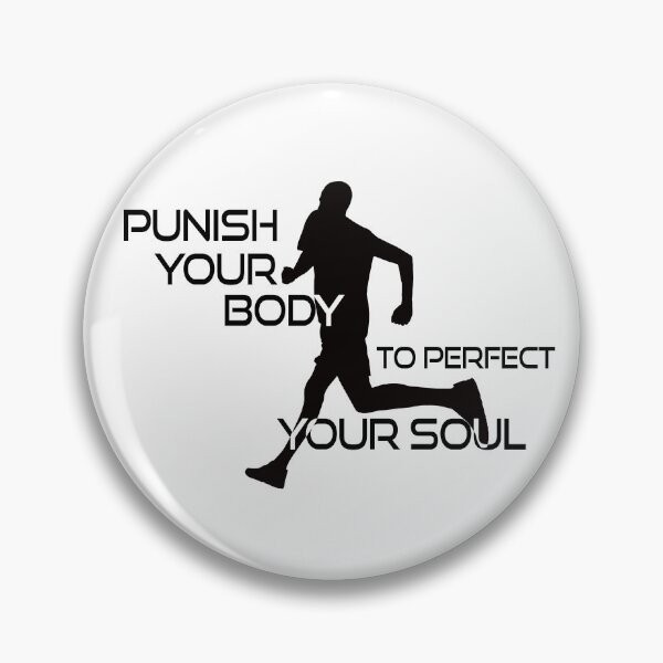 Item preview, Punish Your Body To Perfect Your Soul Runner designed and sold by Esskay Designs.