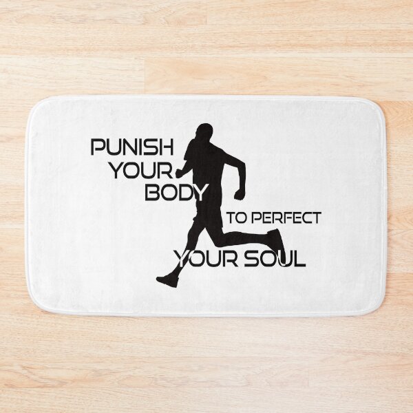 Item preview, Punish Your Body To Perfect Your Soul Runner designed and sold by Esskay Designs.