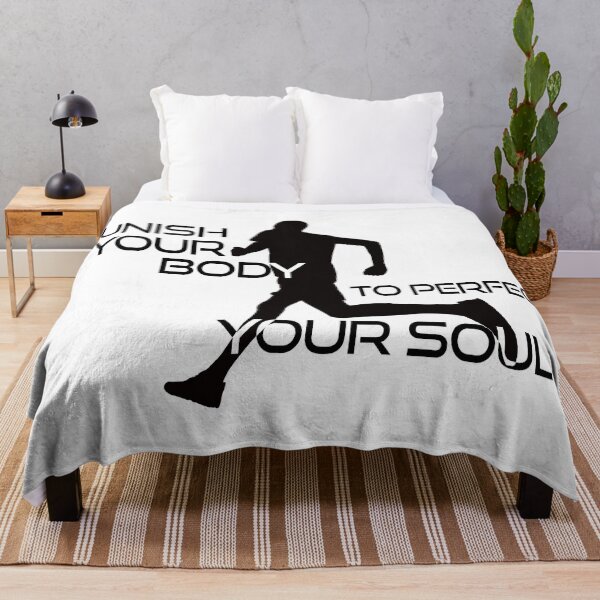 Item preview, Punish Your Body To Perfect Your Soul Runner designed and sold by Esskay Designs.