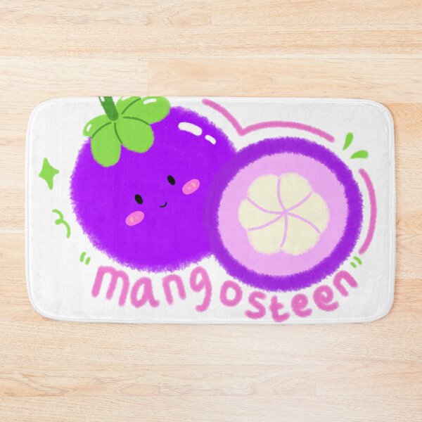 Item preview, Cute kawaii mangosteen - Adorable purple fruit illustration  designed and sold by TavaCreart.