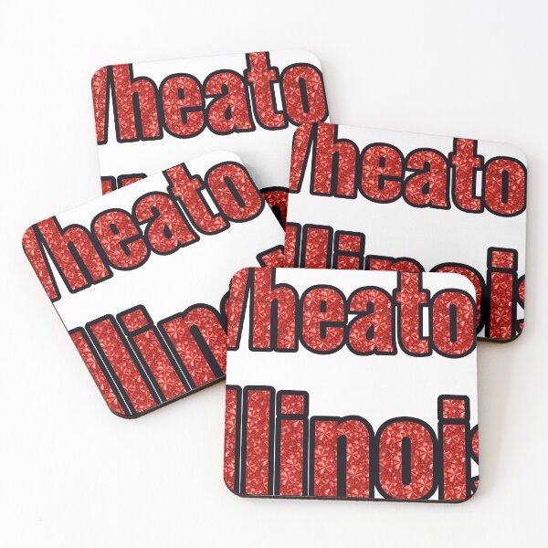 Item preview, Wheaton Illinois City Name With Red Rhinestone designed and sold by TheIconSmith.