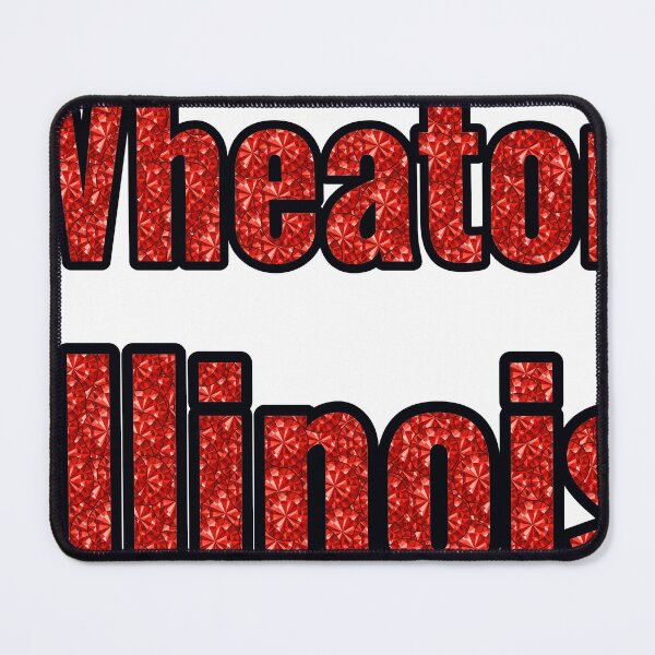 Item preview, Wheaton Illinois City Name With Red Rhinestone designed and sold by TheIconSmith.