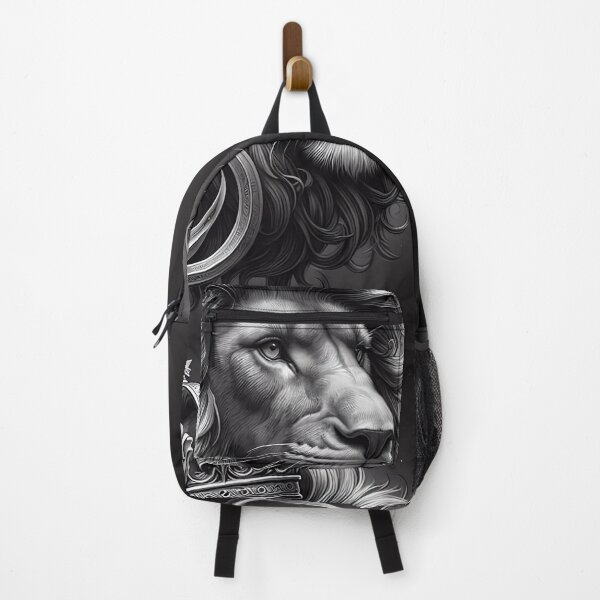 Item preview, Regal Crowned Lion Monogram Sketch designed and sold by Zodiac Celestial Art.
