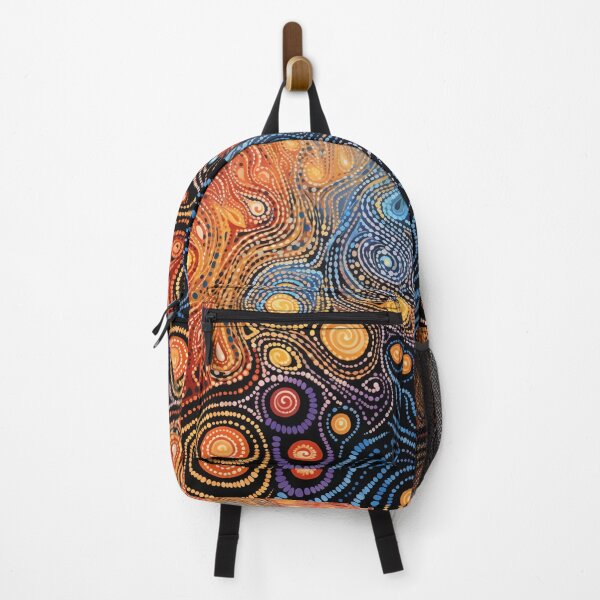 Item preview, Aboriginal Inspired Dot Art - Pointillist Lava and Water designed and sold by GrinGalore.