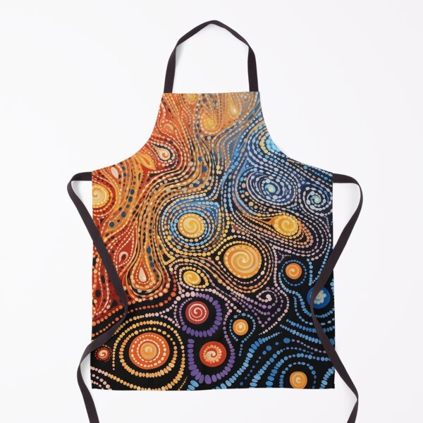 Item preview, Aboriginal Inspired Dot Art - Pointillist Lava and Water designed and sold by GrinGalore.