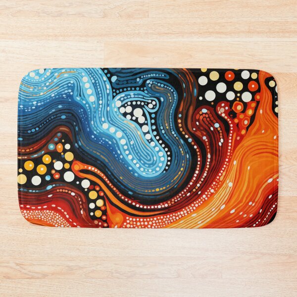 Item preview, Aboriginal Inspired Dot Art - Flow of Water and Lava designed and sold by GrinGalore.