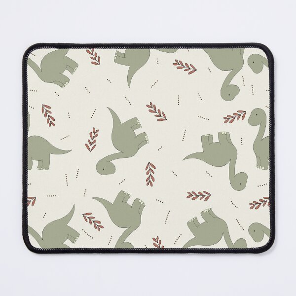 Item preview, Earthy Boho Brontosaurus & Botanical Leaf Pattern designed and sold by  Boho Vibes Studio.