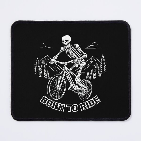 Item preview, Born to Ride Skeleton Mountain Bike – Funny MTB Skull Cycling Shirt designed and sold by MUJU-pixel.