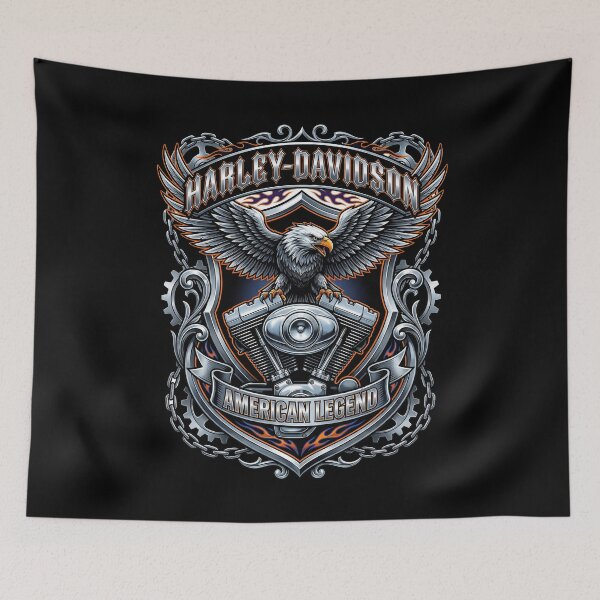 Item preview, Harley Davidson Custom Motorcycle Graphic Illustration designed and sold by enzoade.