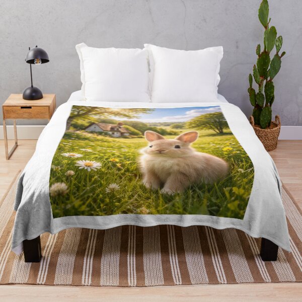 Item preview, Little Bunny in Sunny Spring Meadow designed and sold by JuViRo.