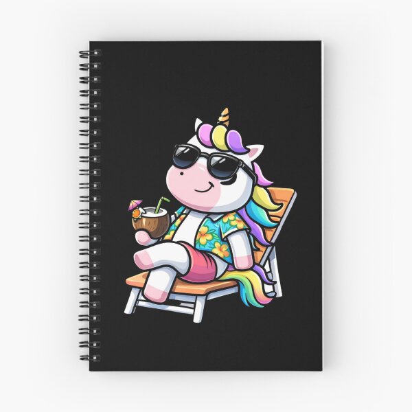 Item preview, Cool Vacation Unicorn – Chibi Summer Beach Vibes Aesthetic Pastel Rainbow Cartoon designed and sold by ColorSplash123.