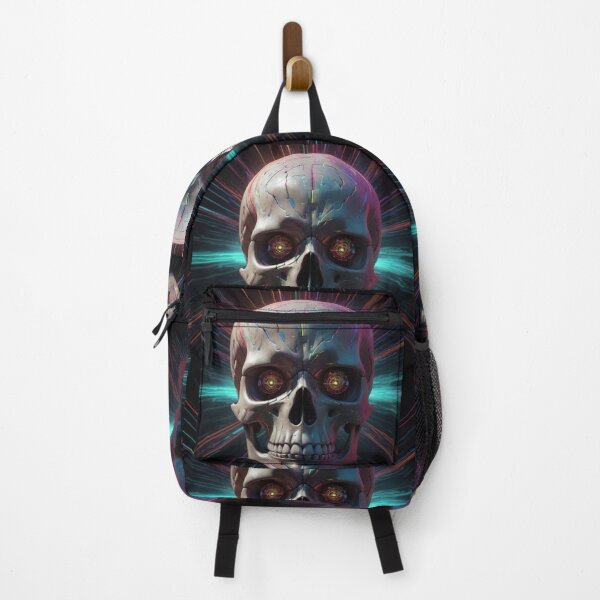 Item preview, Neon Pulse Cyber Skull designed and sold by Dreamy Armine Art.