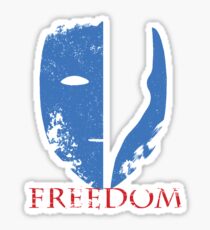Blue Freedom Sticker