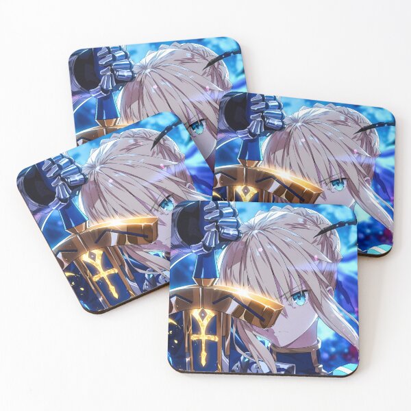 Item preview, Moonlit Excalibur – Anime Knight with Glowing Sword designed and sold by Dyan4.