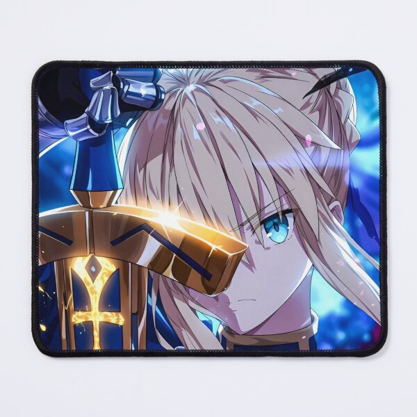 Item preview, Moonlit Excalibur – Anime Knight with Glowing Sword designed and sold by Dyan4.
