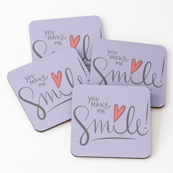 Item preview, You Make Me Smile Handwritten Typography with Heart designed and sold by GunnuDesigns.