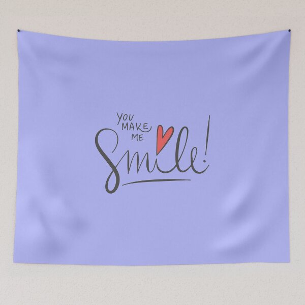 Item preview, You Make Me Smile Handwritten Typography with Heart designed and sold by GunnuDesigns.