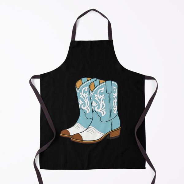 Item preview, Powder Blue Western Cowboy Boots Illustration designed and sold by MountainD.