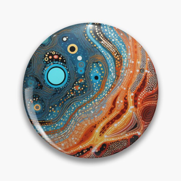 Item preview, Aboriginal Inspired Pattern - With Underwater Lava designed and sold by GrinGalore.