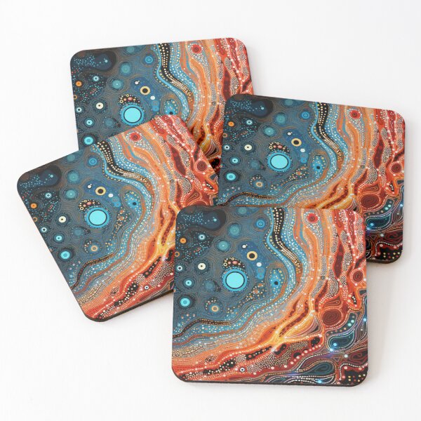 Item preview, Aboriginal Inspired Pattern - With Underwater Lava designed and sold by GrinGalore.