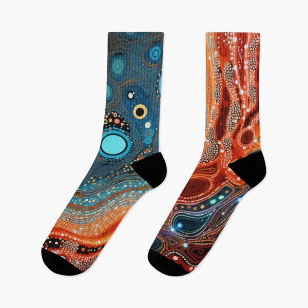 Item preview, Aboriginal Inspired Pattern - With Underwater Lava designed and sold by GrinGalore.
