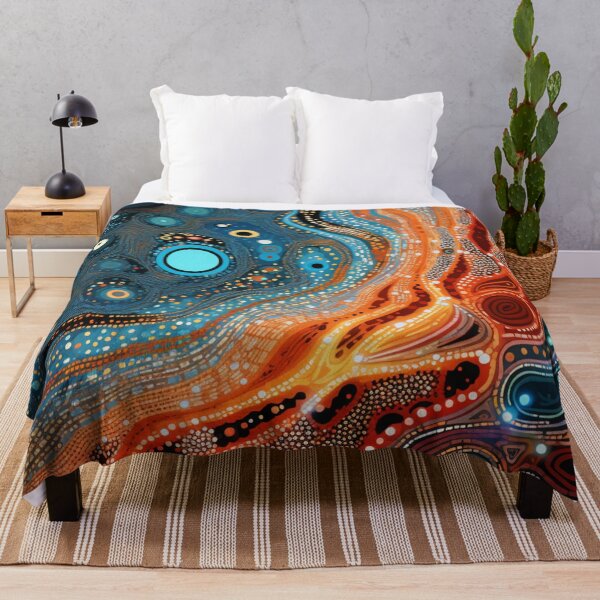 Item preview, Aboriginal Inspired Pattern - With Underwater Lava designed and sold by GrinGalore.