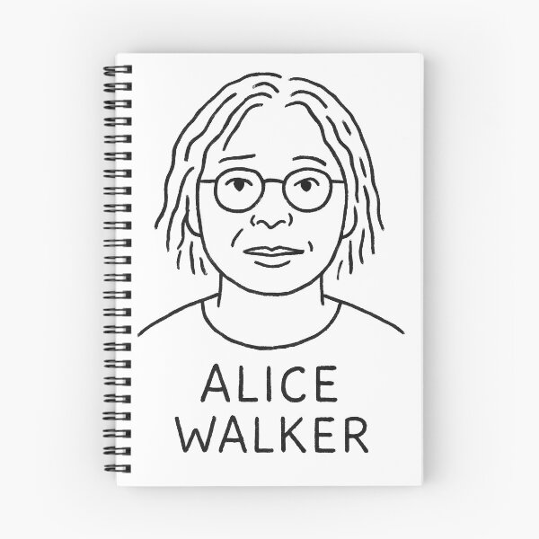 Item preview, Alice Walker Minimalist Portrait – Black and White Line Art Illustration designed and sold by Artsy-With.