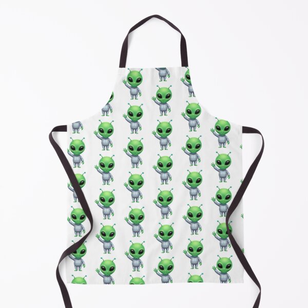 Item preview, Cute Alien Waving Cartoon Mascot designed and sold by PriyankaSonara.