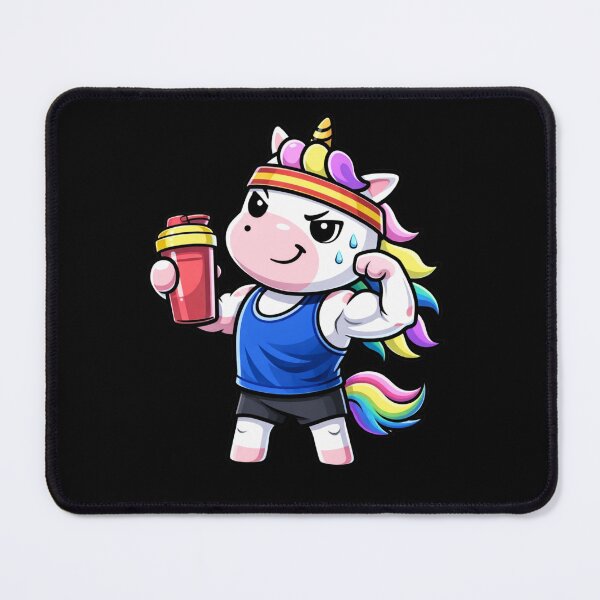 Item preview, Gym Beast Unicorn – Cute Chibi Fitness Summer Cut Aesthetic Cartoon designed and sold by ColorSplash123.