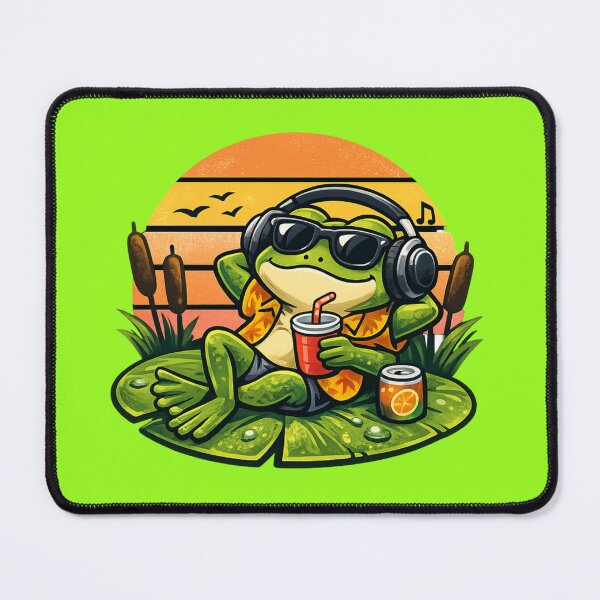 Item preview, Frog relaxing at sunset designed and sold by FroggyOnly.