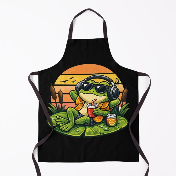 Item preview, Frog relaxing at sunset designed and sold by FroggyOnly.