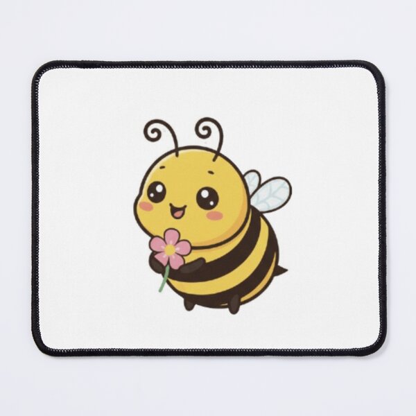 Item preview, Cute Kawaii Bee with Flower | Adorable Bumblebee Illustration designed and sold by SunnyIris.