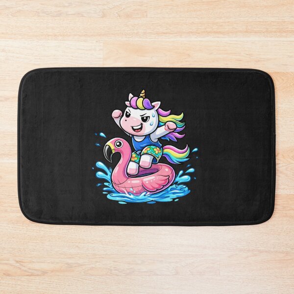 Item preview, Pool Party Chaos Unicorn – Cute Chibi Summer Flamingo Float Aesthetic designed and sold by ColorSplash123.