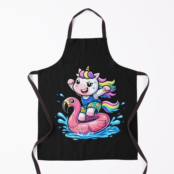 Item preview, Pool Party Chaos Unicorn – Cute Chibi Summer Flamingo Float Aesthetic designed and sold by ColorSplash123.