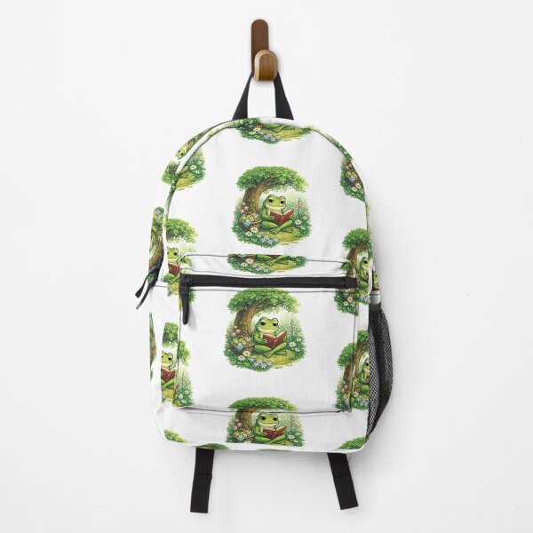 Item preview, Peaceful frog under the reading tree designed and sold by FroggyOnly.