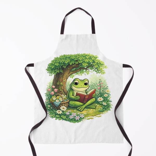 Item preview, Peaceful frog under the reading tree designed and sold by FroggyOnly.
