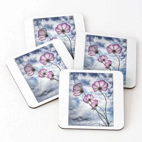 Item preview, Purple Flowers Against A Cloudy Sky Photographic Print designed and sold by Mother-Nature65.