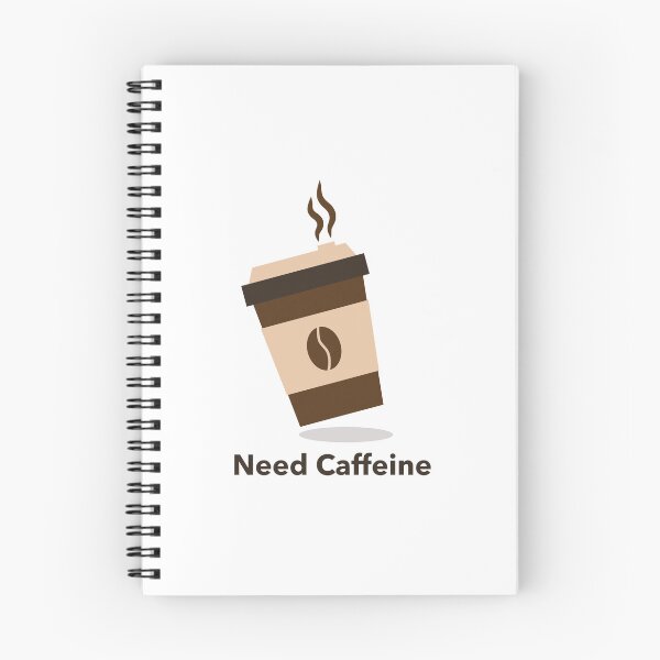 Item preview, Disposable paper coffee cup for takeaway with the message "Need caffeine." designed and sold by Nengsang.