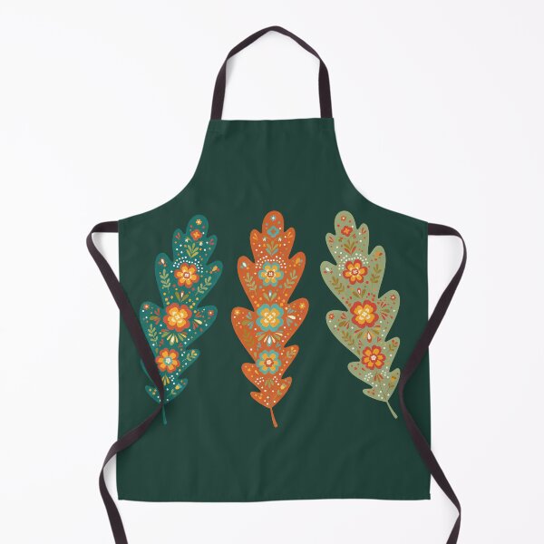 Item preview, Oak Leaf Trio – Scandinavian Folk Art by heidiannemorris © designed and sold by FOLK ART FUSION by heidiannemorris.