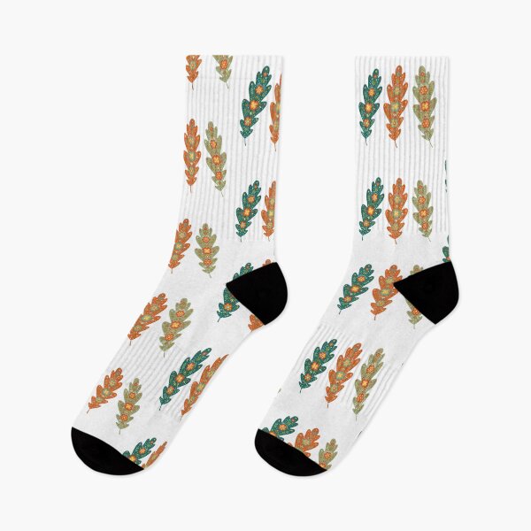 Item preview, Oak Leaf Trio – Scandinavian Folk Art by heidiannemorris © designed and sold by FOLK ART FUSION by heidiannemorris.