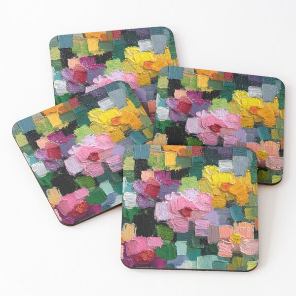 Item preview, Abstract Mosaic Flowers, Colorful Geometric Floral Pattern designed and sold by daila70.