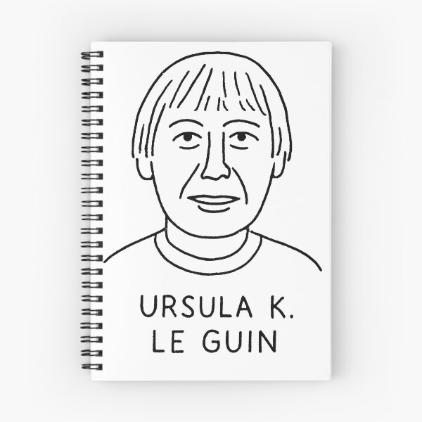 Item preview, Ursula K. Le Guin Minimalist Portrait – Black and White Line Art Illustration designed and sold by Artsy-With.