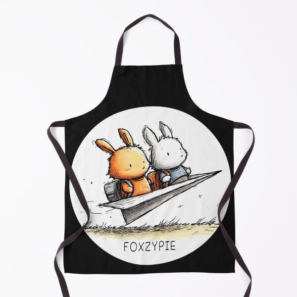 Item preview, Two cute rabbits ride on paper plane by Foxzypie. designed and sold by Foxzypie.