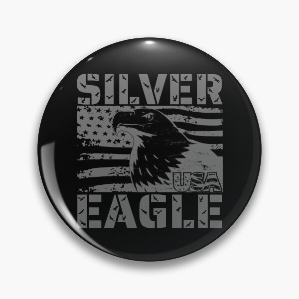 Item preview, Silver Eagle on the American Flag  designed and sold by ChemiroL.