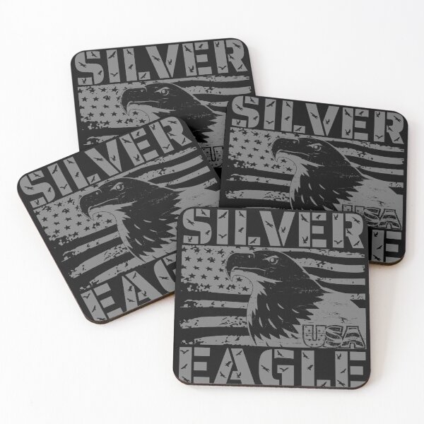 Item preview, Silver Eagle on the American Flag  designed and sold by ChemiroL.