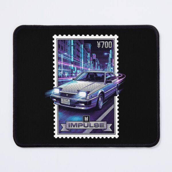 Item preview, Silver 80s Wedge Coupe Neon City Stamp designed and sold by G350.